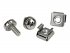 StarTech.com Vis M5 et écrous cages M5 pour rack serveur - Vis M5 12 mm de montage pour armoire - Paquet de 20 - Kit de vis pour rack 