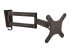 StarTech.com Bras d'écran à montage mural - Double pivot - Support mural pour moniteur plat à fixation VESA jusqu'à 27" 15 kg - Kit de montage (support de fixation, vis, bras pour moniteur) - bras réglable - pour Écran LCD - aluminium - noir - Taille d'éc 