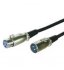 MicroConnect XLR M-F, 2m, 3-pol, Black 