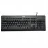 Clavier filaire TERRA 1500 FR USB Noir Copilot AZERTY, 105 touches, filaire, 1,80 m 