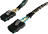 StarTech.com Câble SAS SFF-8087 vers SFF-8087 de 1 m - Cordon Serial Attached SCSI - Câble interne SAS - avec bandes latérales - 4 voies - 4i Mini MultiLane 36 broches (P) pour 4i Mini MultiLane 36 broches (P) - 1 m 