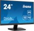 iiyama ProLite XU2493HSU-B7 - Écran LED - 24" (23.8" visualisable) - 1920 x 1080 Full HD (1080p) @ 100 Hz - IPS - 300 cd/m² - 1300:1 - 1 ms - HDMI, DisplayPort - haut-parleurs - noir mat 
