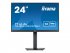 iiyama ProLite XUB2494HSU-B6 - Écran LED - 24" (23.8" visualisable) - 1920 x 1080 Full HD (1080p) @ 100 Hz - VA - 250 cd/m² - 1000:1 - 1 ms - HDMI, DisplayPort - haut-parleurs - noir mat 