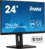 iiyama ProLite XUB2497HSU-B2 - Écran LED - 24" (23.8" visualisable) - 1920 x 1080 Full HD (1080p) @ 100 Hz - IPS - 250 cd/m² - 1300:1 - 1 ms - HDMI, DisplayPort - haut-parleurs - noir mat 