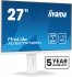 iiyama ProLite XUB2497HSU-W2 - Écran LED - 24" (23.8" visualisable) - 1920 x 1080 Full HD (1080p) @ 100 Hz - IPS - 250 cd/m² - 1300:1 - 1 ms - HDMI, DisplayPort - haut-parleurs - blanc mat 