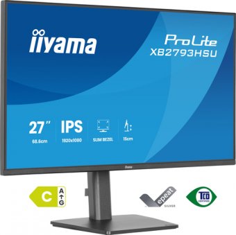 Iiyama XB2793HSU-B1 - Écran LED - 27" - 1920 x 1080 Full HD (1080p) @ 120 Hz - IPS - 350 cd/m² - 1500:1 - 1 ms - HDMI, DisplayPort - haut-parleurs - mat, noir 
