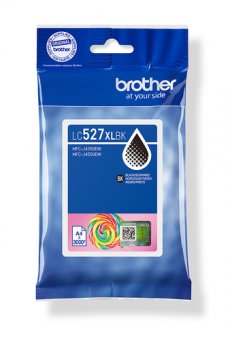 Brother LC527XLBK - À rendement élevé - noir - original - pack d'oreillers - cartouche d'encre - pour Brother MFC-J4350DW, MFC-J4550DW, MFC-J6760DW 