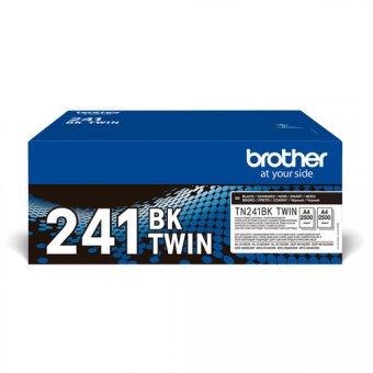 Brother TN241BK - Pack de 2 - noir - original - cartouche de toner - pour Brother DCP-9015CDW, DCP-9020CDW, HL-3150CDW, MFC-9140CDN 