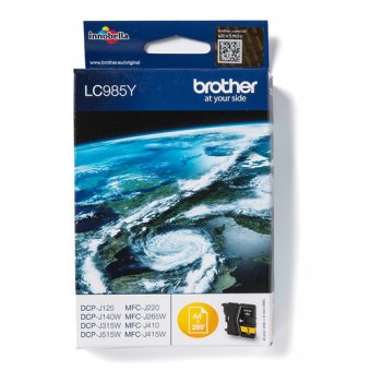Brother LC985Y - Jaune - original - cartouche d'encre - pour Brother DCP-J140W, DCP-J315W, DCP-J515W, MFC-J410 