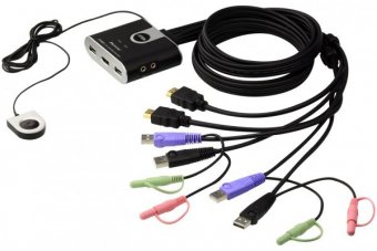 Aten CS692 KVM in Cable 2 ports HDMI/USB+Audio 