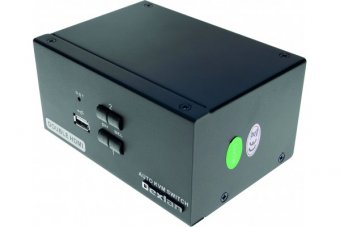 DEXLAN KVM 2 ports double écran HDMI 4K / USB 2.0 + câbles 