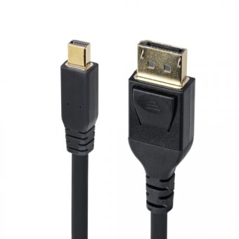 StarTech.com Mini DP to DisplayPort 1.4 Cable 8K 60Hz HBR3 4K - Câble DisplayPort - Mini DisplayPort (M) pour DisplayPort (M) verrouillé - Displayport 1.4/Thunderbolt 2 - 3.1 m - support 8K60Hz (7680 x 4320), support 4K120Hz (3840 x 2160) - noir 