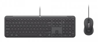 Logitech Signature Slim Wired Combo MK620 for Business - Ensemble clavier et souris - full size - USB-C - AZERTY - Français - graphite 