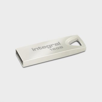 Integral Arc - Clé USB - 16 Go - USB 2.0 - zinc 
