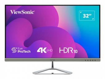 ViewSonic VX3276-4K-MHD-2 - Écran LED - 32" (31.5" visualisable) - 3840 x 2160 4K @ 60 Hz - VA - 300 cd/m² - 3000:1 - HDR10 - 4 ms - 2xHDMI, DisplayPort, Mini DisplayPort - haut-parleurs 