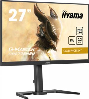 iiyama G-MASTER Gold Phoenix GB2795HSU-B1 - Écran LED - 27" - 1920 x 1080 Full HD (1080p) @ 280 Hz - VA - 300 cd/m² - 4000:1 - HDR10 - 0.2 ms - HDMI, DisplayPort - haut-parleurs - noir mat 