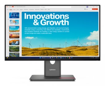 Lenovo ThinkVision P24QD-40 - Écran LED - 24" (23.8" visualisable) - 2560 x 1440 QHD @ 120 Hz - IPS - 300 cd/m² - 1500:1 - DisplayHDR 10 - 4 ms - HDMI, DisplayPort, USB-C - noir eclipse 