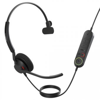 Jabra Engage 40 Mono - Micro-casque - sur-oreille - filaire - USB-C - isolation acoustique - Optimisé pour la CU 