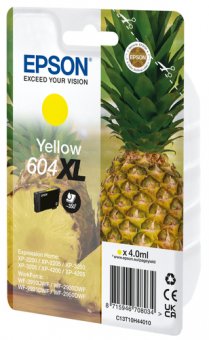 Epson 604XL Singlepack - 4 ml - XL - jaune - original - emballage coque avec alarme radioélectrique/ acoustique - cartouche d'encre - pour Expression Home XP-2200, 2205, 3200, 3205, 4200, 4205, WorkForce WF-2910, 2930, 2935, 2950 