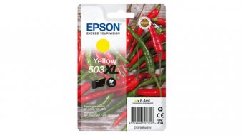 Epson 503XL - 6.4 ml - XL - jaune - original - blister - cartouche d'encre - pour EPL 5200, RIP Station 5200, WorkForce WF-2960 