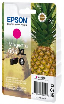 Epson 604XL Singlepack - 4 ml - XL - magenta - original - emballage coque avec alarme radioélectrique/ acoustique - cartouche d'encre - pour Expression Home XP-2200, 2205, 3200, 3205, 4200, 4205, WorkForce WF-2910, 2930, 2935, 2950 