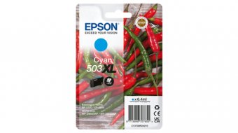 Epson 503XL - 6.4 ml - cyan - original - blister - cartouche d'encre - pour EPL 5200, RIP Station 5200, WorkForce WF-2960 