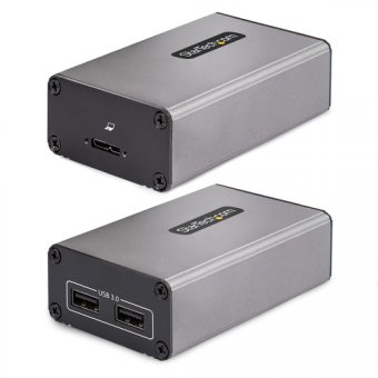 StarTech.com Extender USB 3.0 2-Port sur Fibre Multimode OM3 LC/LC, 350m - Câble de rallonge USB - USB 3.0 - plus de CAT 5e - 2 ports - jusqu'à 350 m - Conformité TAA 