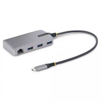 StarTech.com Hub USB-C à 3 Ports USB-A, GbE/USB 3.0 5Gbps, Hub USB Type-C - Concentrateur (hub) - 3 x USB 3.2 Gen 1 + 1 x micro-USB + 1 x 10/100/1000 - de bureau 