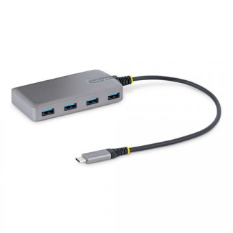 StarTech.com Hub USB-C à 4 Ports USB-A, 5Gbps - Hub Alimenté par Bus - Concentrateur (hub) - 4 x USB 3.2 Gen 1 + 1 x micro-USB - de bureau 