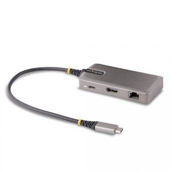 StarTech.com Adaptateur Multiport USB-C, HDMI, Hub USB 2 Ports, PD, GbE - Station d'accueil - USB-C / USB4 / Thunderbolt 3 / Thunderbolt 4 - HDMI - 1GbE 