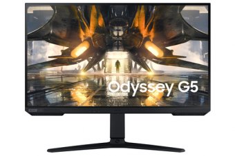 Samsung Odyssey G5 S27AG500PP - G50A Series - écran LED - jeux - 27" - 2560 x 1440 QHD @ 165 Hz - IPS - 350 cd/m² - 1000:1 - HDR10 - 1 ms - HDMI, DisplayPort - noir 