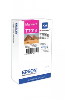 Epson T7013 - 34.2 ml - taille XXL - magenta - original - blister - cartouche d'encre - pour WorkForce Pro WP-4015 DN, WP-4095 DN, WP-4515 DN, WP-4525 DNF, WP-4595 DNF 