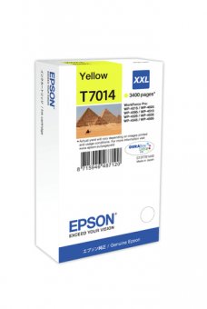Epson T7014 - 34.2 ml - taille XXL - jaune - original - blister - cartouche d'encre - pour WorkForce Pro WP-4015 DN, WP-4095 DN, WP-4515 DN, WP-4525 DNF, WP-4595 DNF 
