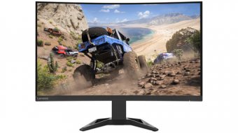 Lenovo G32qc-30 - Écran LED - incurvé - 32" (31.5" visualisable) - 2560 x 1440 QHD @ 170 Hz - VA - 350 cd/m² - 3500:1 - 0.5 ms - 2xHDMI, DisplayPort - haut-parleurs - noir corbeau 