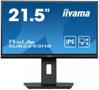 iiyama ProLite XUB2293HS-B3 - Écran LED - 21.5" - 1920 x 1080 Full HD (1080p) @ 75 Hz - IPS - 250 cd/m² - 1000:1 - 3 ms - HDMI, VGA, DisplayPort - haut-parleurs - noir, mat 