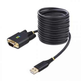 StarTech.com Adaptateur USB vers Série de 3m - COM Rétention, DB9 RS232 - Câble USB / série - USB (M) pour DB-9 (M) - 3 m - noir 