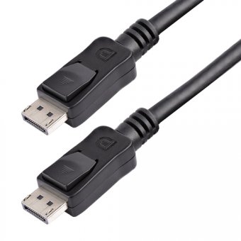 StarTech.com Câble certifié DisplayPort 1.2 de 1,8 m avec verrouillage - Cordon DP vers DP avec support HBR2 - M/M - DisplayPort 4K - Câble DisplayPort - DisplayPort (M) pour DisplayPort (M) - 1.8 m - verrouillé - noir - pour P/N: DK31C3HDPDUE, DKM30CHDPD 
