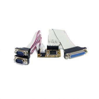 StarTech.com Carte combo série/parallèle Mini PCI Express 2s1p pour systèmes intégrés - Adaptateur série/parallèle - Mini PCI Express - parallèle, série - 2 ports + 1 port parallèle 