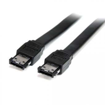 StarTech.com Câble eSATA externe blindé de 1,8 m - Cordon eSATA vers eSATA - Serial ATA III 6 Gb/s - M/M - Câble eSATA - Serial ATA 150 - eSATA (M) pour eSATA (M) - 1.8 m - noir - pour P/N: S351BMU33ET, S351BMU33ETG, SATDOCK5U3ER, SDOCKU313E, SDOCKU33EBV, 