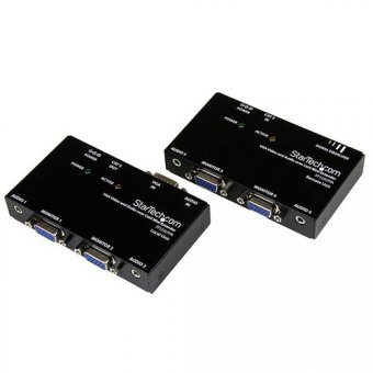 StarTech.com Extendeur vidéo VGA sur Cat 5 avec audio - Rallonge moniteur / audio - plus de CAT 5 - jusqu'à 150 m 