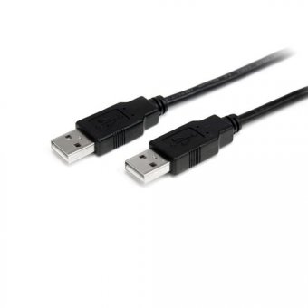 StarTech.com Câble USB 2.0 A vers A de 1 m - M/M - Câble USB - USB (M) pour USB (M) - USB 2.0 - 1 m - noir - pour P/N: ST4200MINI2, SV231HDMIUA 