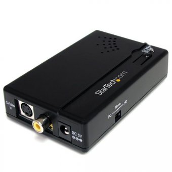 StarTech.com Convertisseur composite et S-vidéo vers HDMI avec audio - Convertisseur vidéo - vidéo composite, S-video - HDMI - noir 