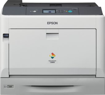 Epson AcuLaser C9300N - Imprimante - couleur - laser - A3/Ledger - 1200 ppp - jusqu'à 30 ppm (mono) / jusqu'à 30 ppm (couleur) - capacité : 405 feuilles - USB, Gigabit LAN 