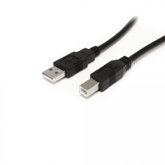 StarTech.com Cable USB 2.0 actif A vers B de 10 m - M/M - Câble USB - USB (M) pour USB type B (M) - USB 2.0 - 9.15 m - actif - noir - pour P/N: ICUSB232D 