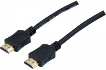 CORDON HDMI HIGHSPEED AVEC ETHERNET OR - 1m 