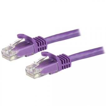 15m Purple Snagless Cat6 UTP Patch Cable 