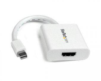 StarTech.com Adaptateur vidéo Mini DisplayPort vers HDMI - Convertisseur Mini DP vers HDMI - M/F - 1920x1200 - Blanc - Adaptateur vidéo - Mini DisplayPort mâle pour HDMI femelle - 17 cm - blanc 