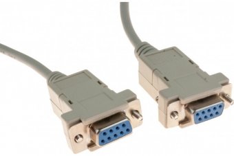 Cable null modem DB9F/F 10M 