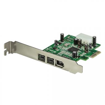 StarTech.com Carte Adaptateur PCI Express vers 3 Ports FireWire - 1x SP4 Mâle - 1xFireWire 400 Femelle 1394a 2xFireWire 800 Femelle 1394b - Adaptateur FireWire - PCI Express x1 - FireWire 800 - 2 ports + 1 x FireWire - pour P/N: BNDTB10GI, BNDTB210GSFP, B 