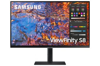 Samsung ViewFinity S8 S27B800PXP - S80PB Series - écran LED - 27" - 3840 x 2160 4K @ 60 Hz - IPS - 350 cd/m² - 1000:1 - DisplayHDR 400 - 5 ms - HDMI, DisplayPort, USB-C - noir 